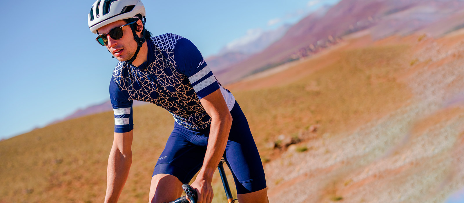 Cyklo dres TICHKA CAfé du Cycliste námořní modrá